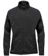 FHZ-1W Stormtech Ladies Avalante Full Zip Knitted Fleece Jacket Black Heather colour image